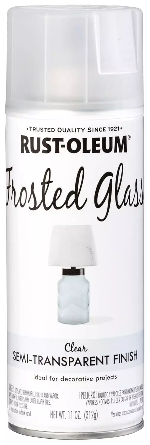 Rust-Oleum Specialty Frosted Glass Spray Paint in Matte Semi Transparent, 1903830 (Can of 312 g)