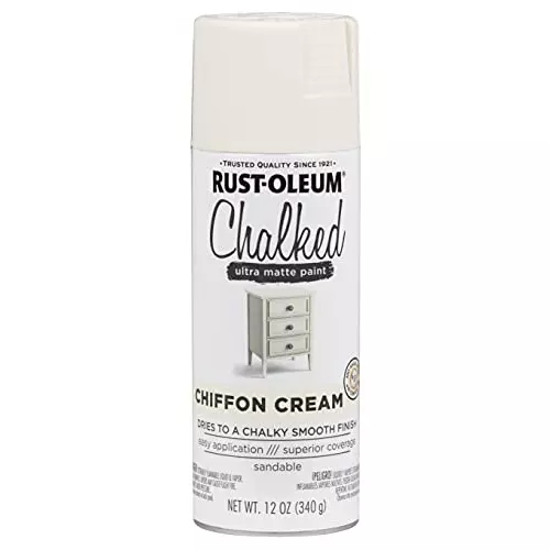 Rust-Oleum Ultra Matte Chalk Spray Paint 340 g Chiffon Cream, 302596