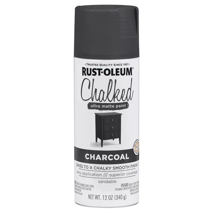 Rust-Oleum Ultra Matte Chalk Spray Paint 340 g Charcoal, 302590