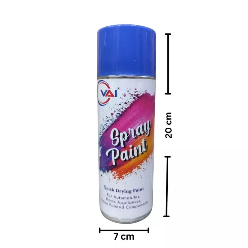 VAI DIY Spray Paint 400 ml Blue for Metal, Wood, Plastic & Wall