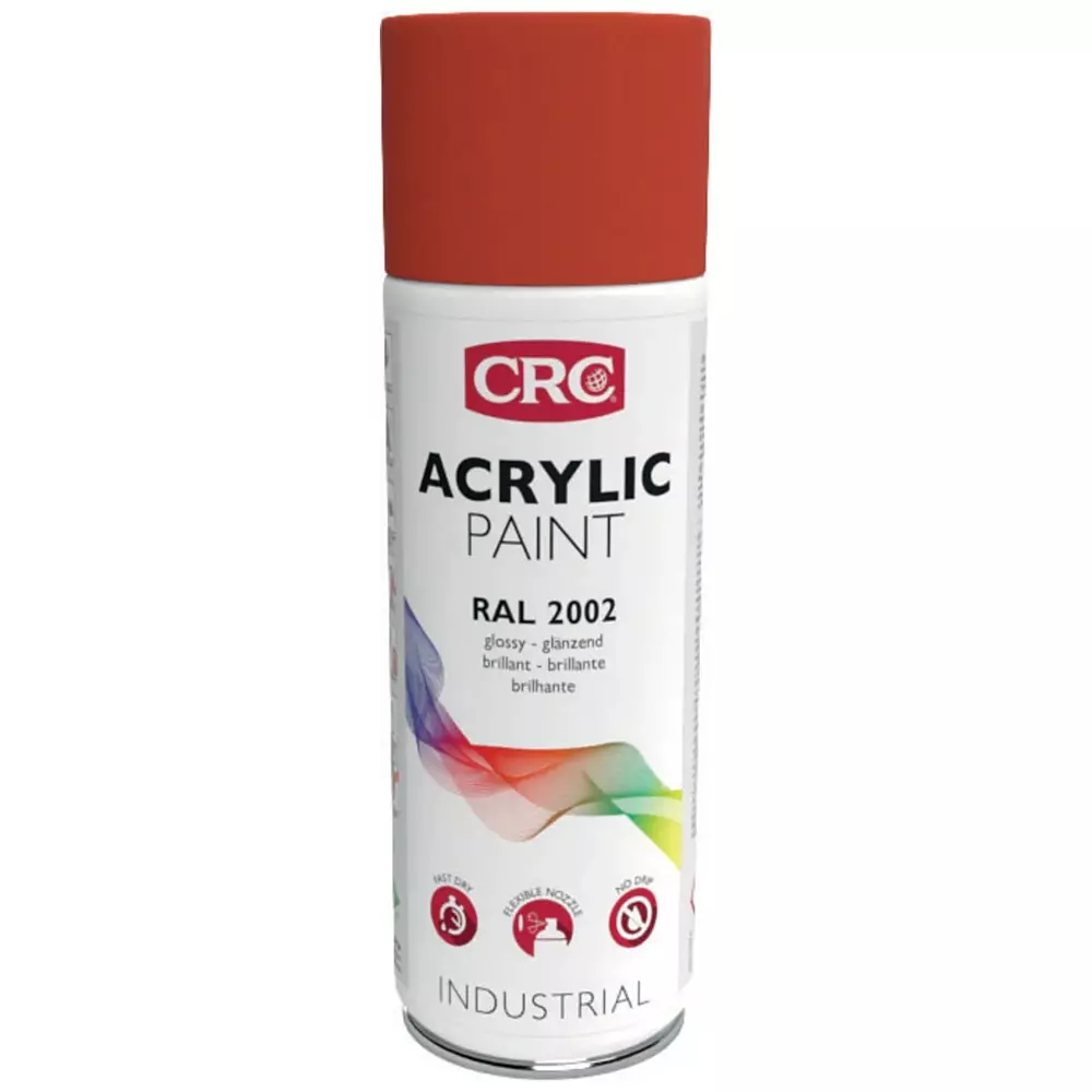 CRC Kf 400ml RAL 2002 Orange-Red Gloss Spray Paint, 31070