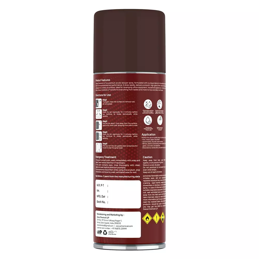 zeeva-acrylic-spray-paint-400-ml-gloss-finish-quick-dry-chocolate-brown