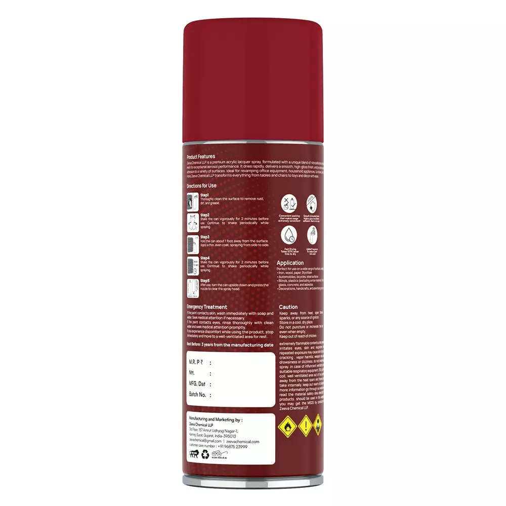 zeeva-acrylic-spray-paint-400-ml-gloss-finish-quick-dry-ruby-red