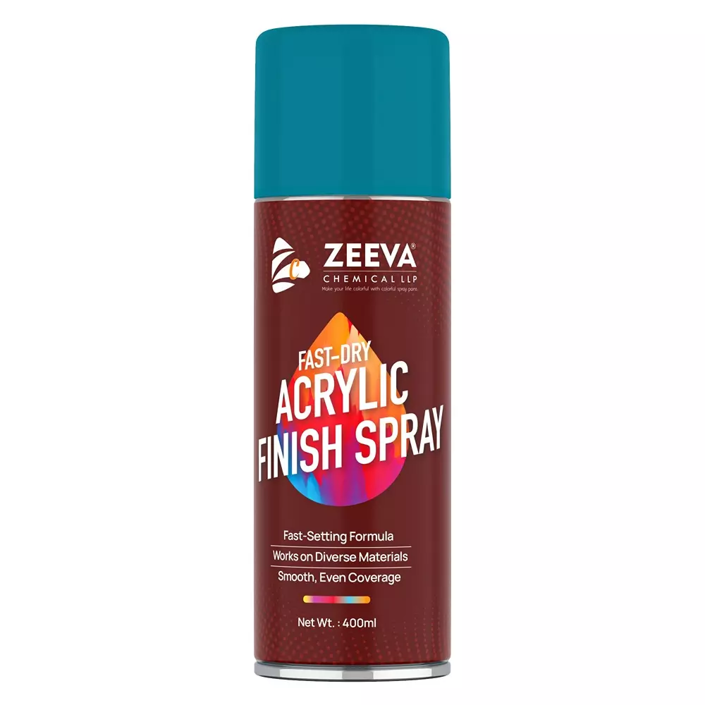 Zeeva Acrylic Spray Paint 400 ml Gloss Finish Quick Dry Smoke Grey