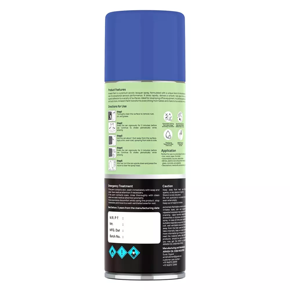 arneesh-acrylic-spray-paint-400-ml-gloss-finish-quick-dry-multi-surface-clear-coat-vip-blue