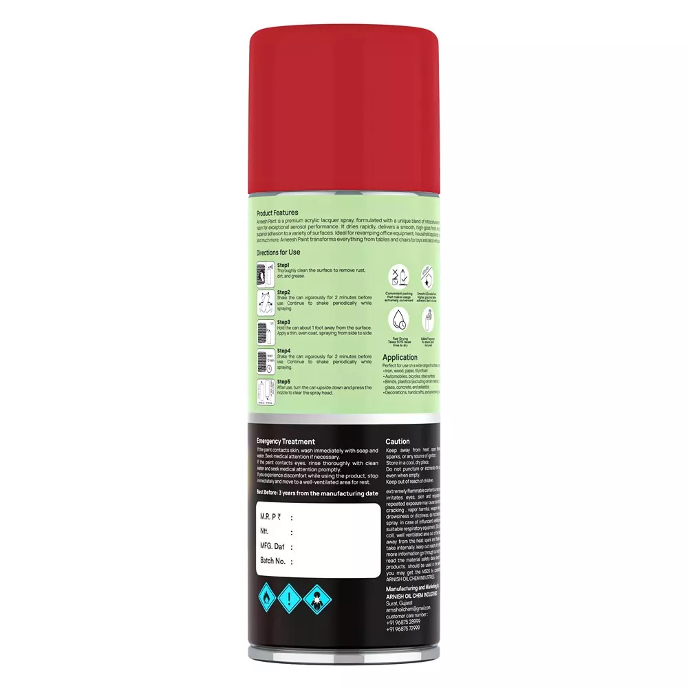arneesh-acrylic-spray-paint-400-ml-gloss-finish-quick-dry-multi-surface-clear-coat-bright-red