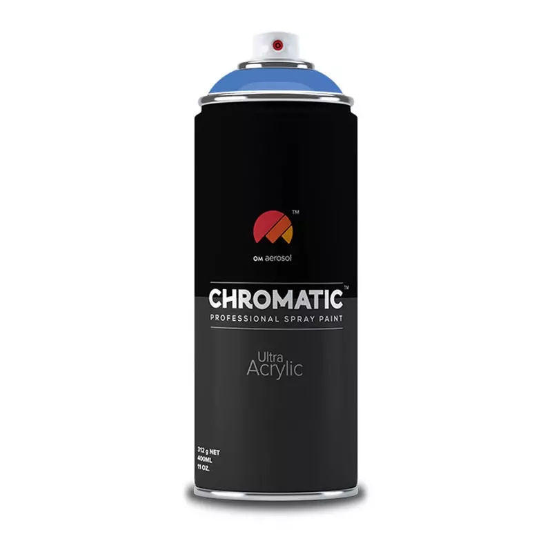 Om Aerosol Chromatic Ultra Acrylic Aerosol Professional Spray Paint 400 ml Kangaroo Blue Color, CH-402