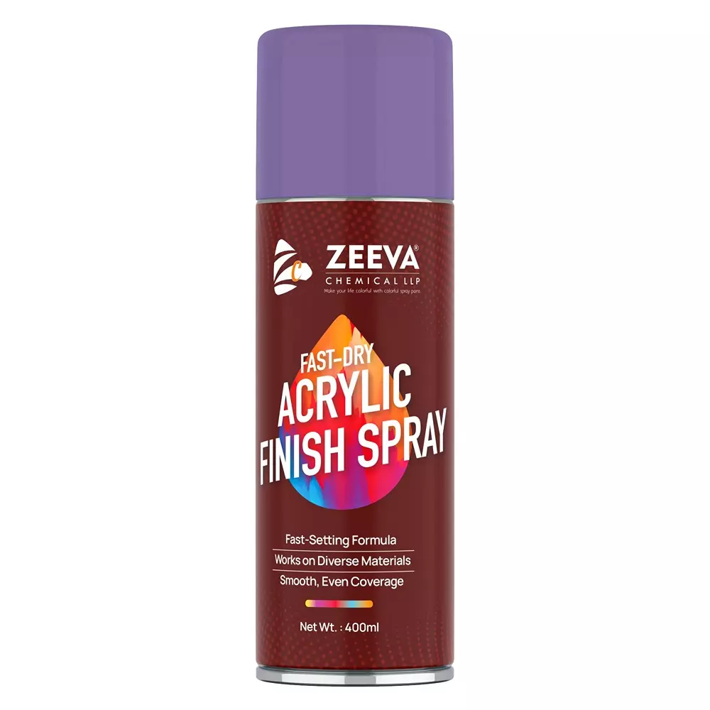 Zeeva Acrylic Spray Paint 400 ml Gloss Finish Quick Dry Lilac Blue