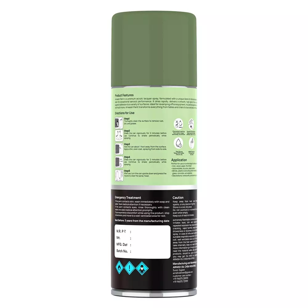 arneesh-acrylic-spray-paint-400-ml-gloss-finish-quick-dry-multi-surface-clear-coat-machine-green