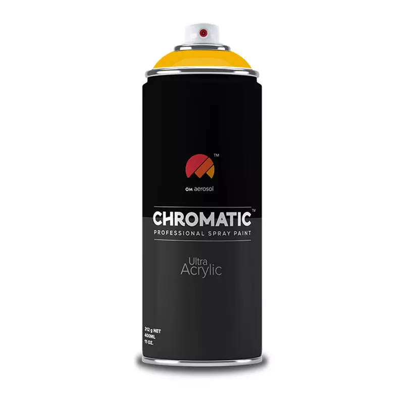 Om Aerosol Chromatic Ultra Acrylic Aerosol Professional Spray Paint 400 ml (Yellow Shades)