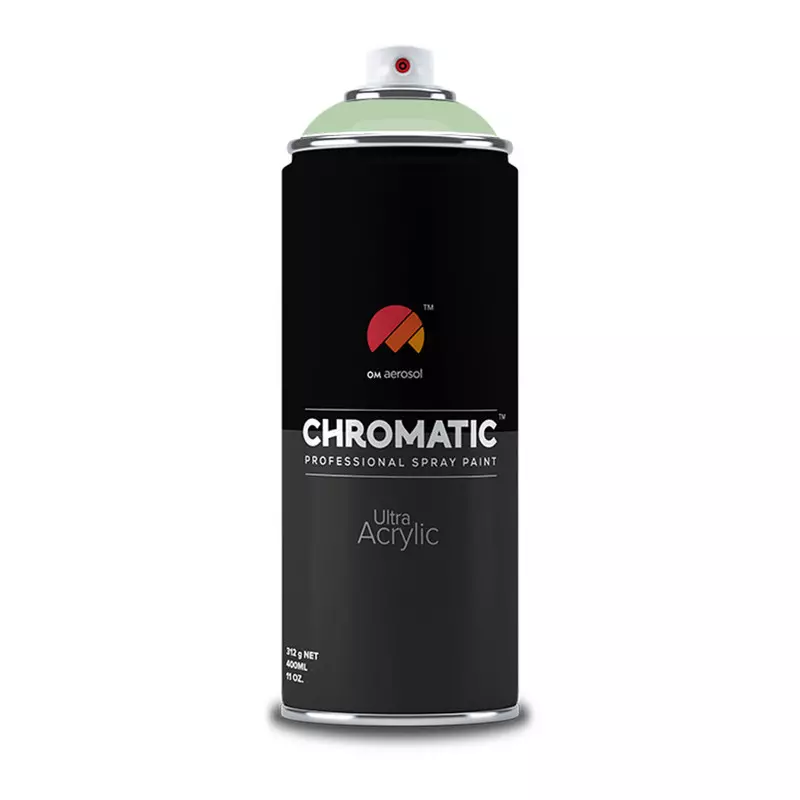 Om Aerosol Chromatic Ultra Acrylic Aerosol Professional Spray Paint 400 ml Light Green Color, CH-6019