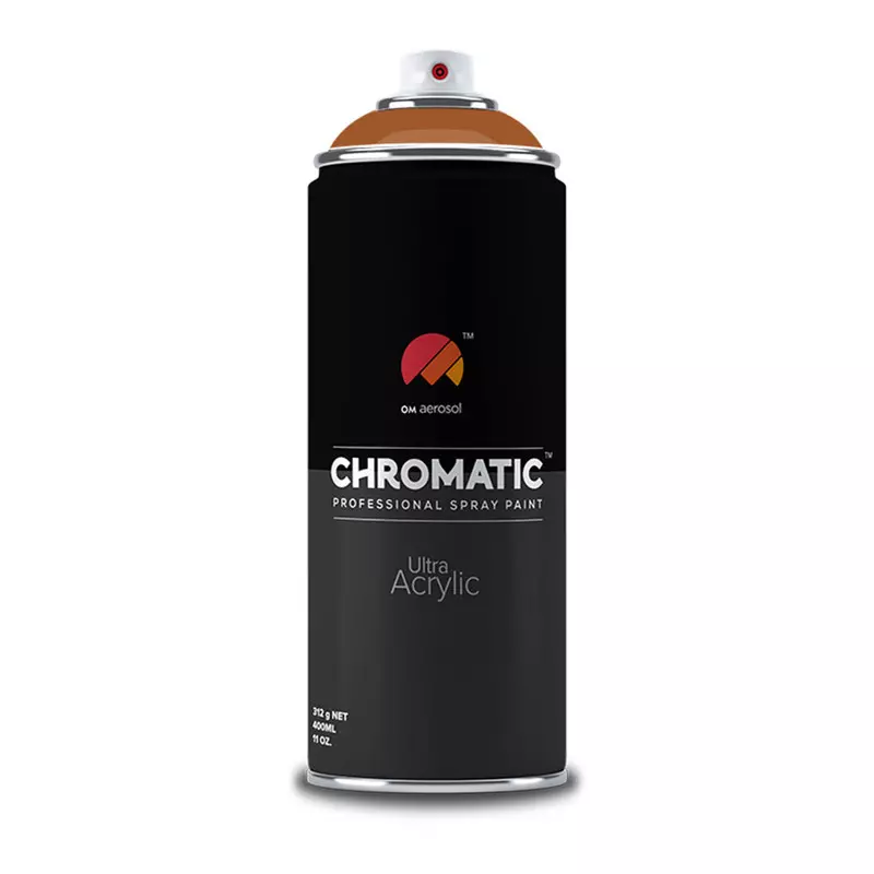 Om Aerosol Chromatic Ultra Acrylic Aerosol Professional Spray Paint 400 ml Wood Brown Color, CH-8023