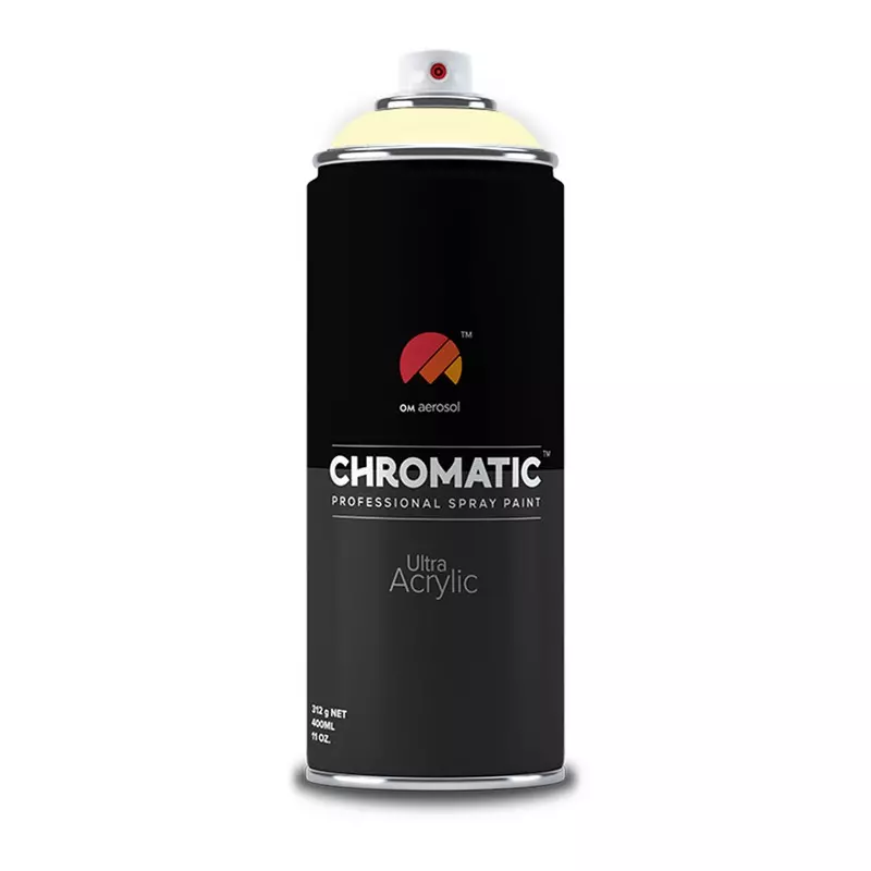 Om Aerosol Chromatic Ultra Acrylic Aerosol Professional Spray Paint 400 ml Dark Ivory Color, CH-110