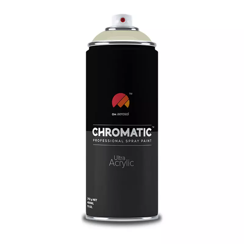 Om Aerosol Chromatic Ultra Acrylic Aerosol Professional Spray Paint 400 ml A Siemens Grey Color, CH-553