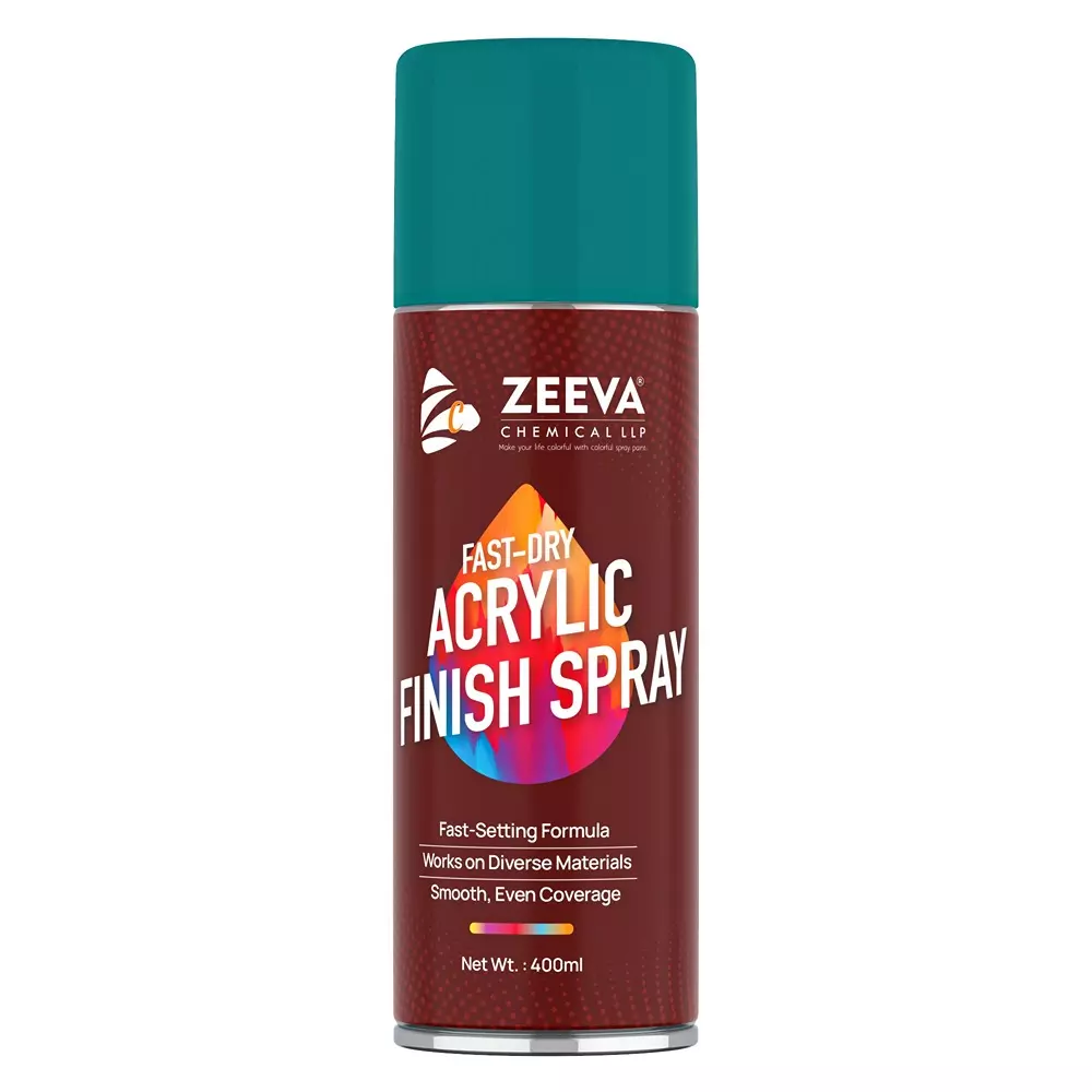 Zeeva Acrylic Spray Paint 400 ml Gloss Finish Quick Dry Water Blue