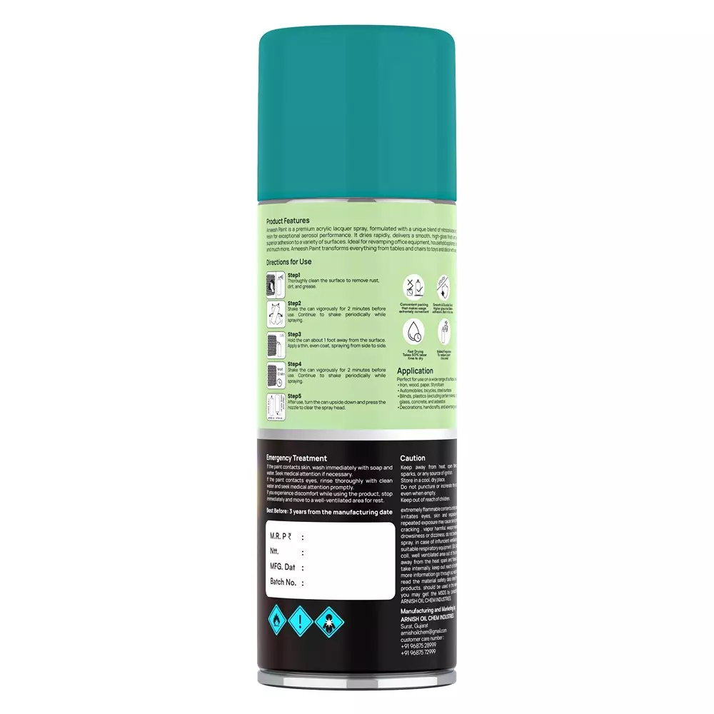 arneesh-acrylic-spray-paint-400-ml-gloss-finish-quick-dry-multi-surface-clear-coat-turquoise-blue