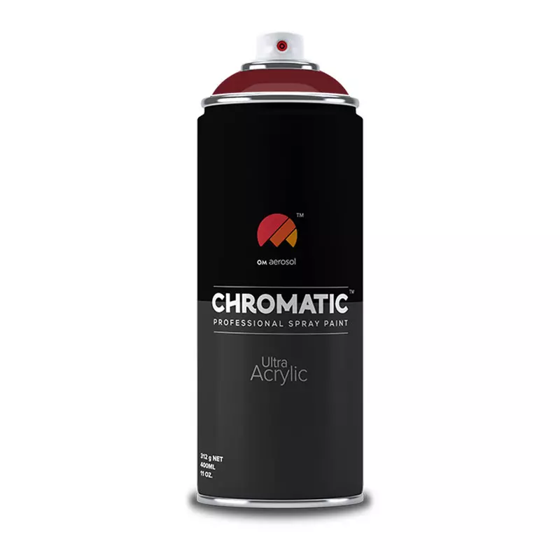 Om Aerosol Chromatic Ultra Acrylic Aerosol Professional Spray Paint 400 ml Traffic Red Color, CH-3004
