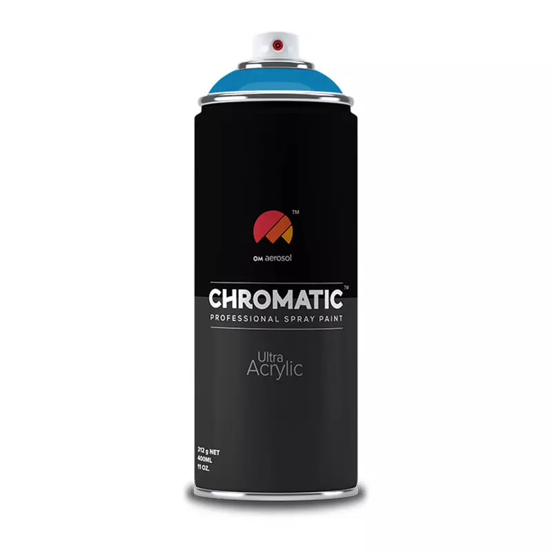Om Aerosol Chromatic Ultra Acrylic Aerosol Professional Spray Paint 400 ml Sky Blue Color, CH-5015