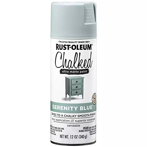 Rust-Oleum Ultra Matte Chalk Spray Paint 340 g Serenity Blue, 302595