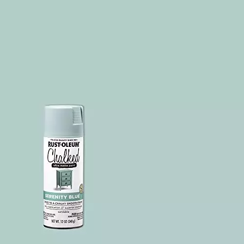 Rust-Oleum Ultra Matte Chalk Spray Paint 340 g Serenity Blue, 302595