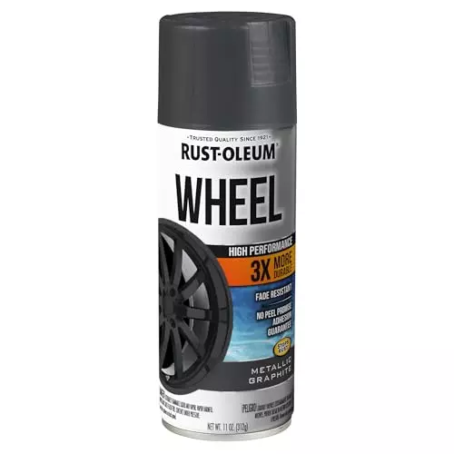 Rust-Oleum High Performance Wheel 3X Spray Paint 312 g ‎Metallic Graphite, 366441