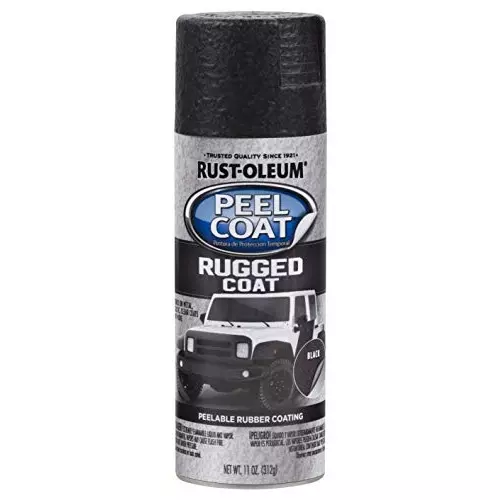 Rust-Oleum PEEL COAT Temporary Peelable Coating Spray Paint 317 g Rugged Black, 311281