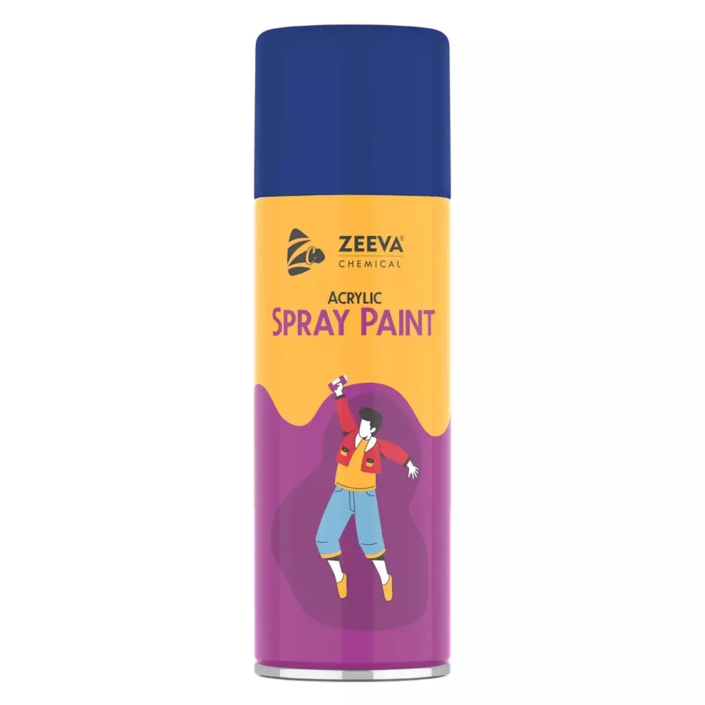 Zeeva Acrylic Spray Paint 400 ml Gloss Finish Fast Dry Pepsi Blue, ZC 403