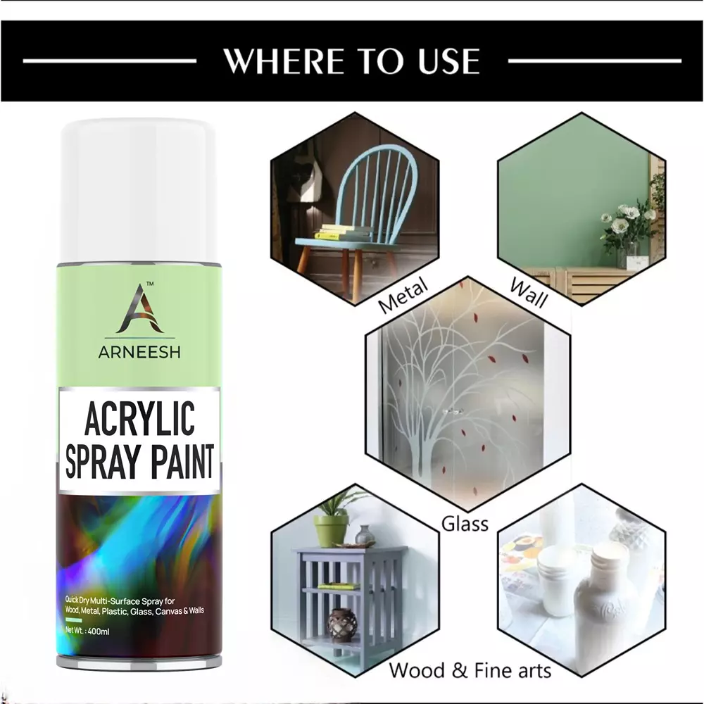 arneesh-acrylic-spray-paint-400-ml-gloss-finish-quick-dry-multi-surface-clear-coat-silver-chrome