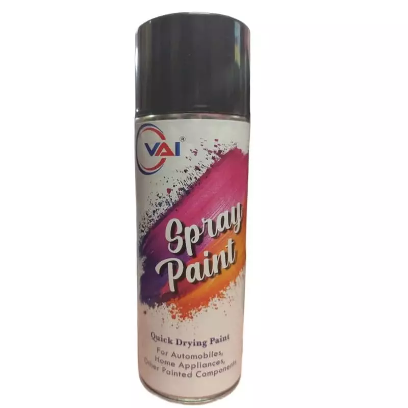 VAI DIY Spray Paint 400 ml Matte Black for Metal, Wood, Plastic & Wall