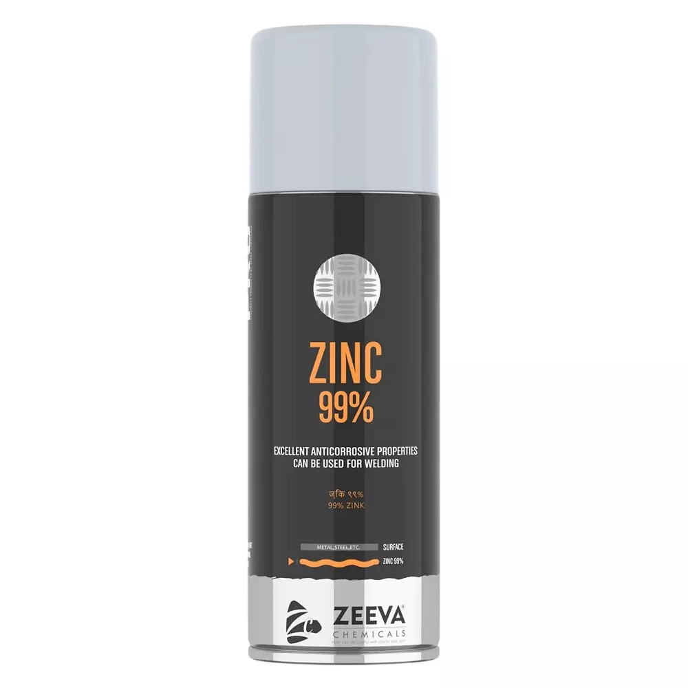 Zeeva Acrylic Spray Paint 400 ml Gloss Finish Fast Dry Zinc