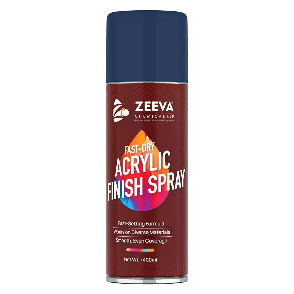 Zeeva Acrylic Spray Paint 400 ml Gloss Finish Quick Dry Oxford Blue