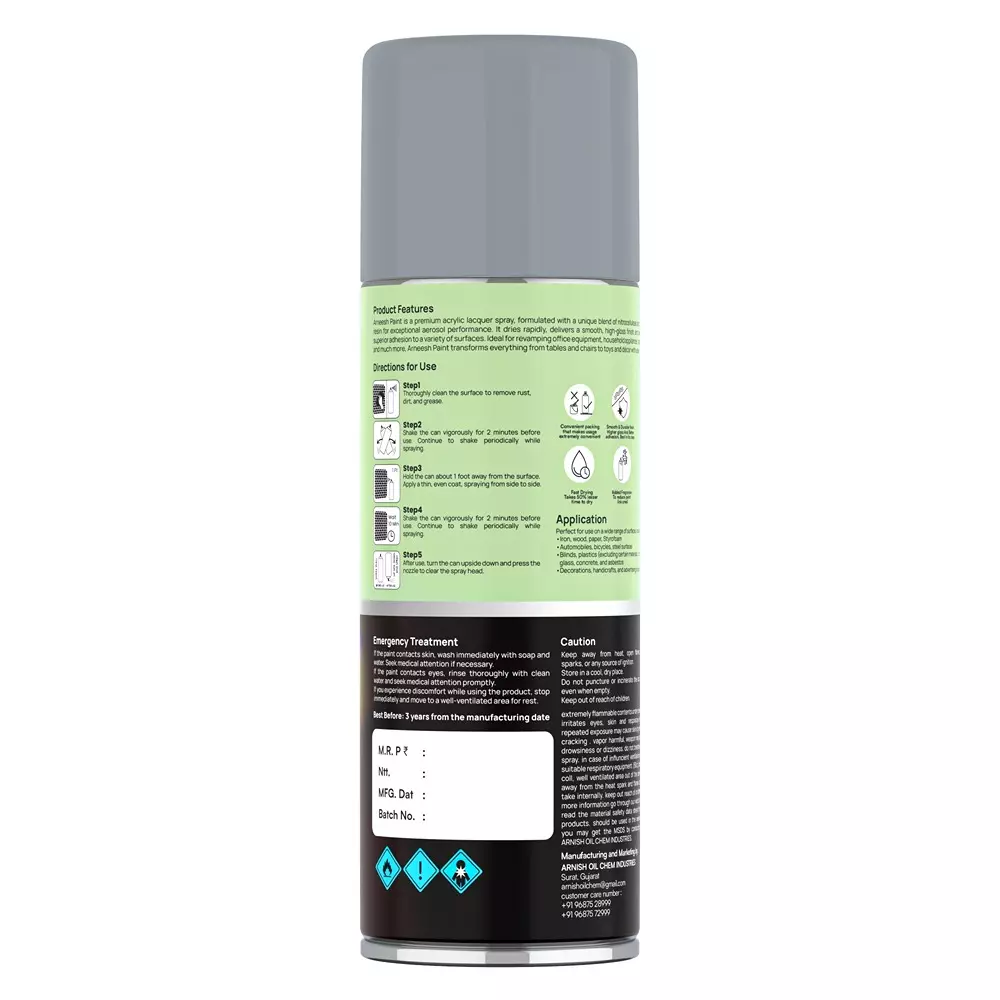 arneesh-acrylic-spray-paint-400-ml-gloss-finish-quick-dry-multi-surface-clear-coat-squirrel-grey