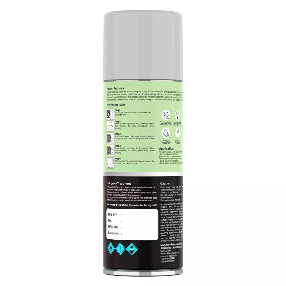 arneesh-acrylic-spray-paint-400-ml-gloss-finish-quick-dry-multi-surface-clear-coat-havells-grey