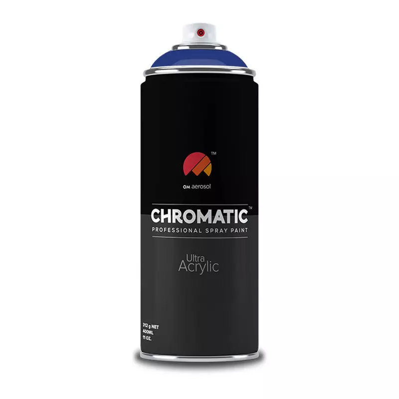 Om Aerosol Chromatic Ultra Acrylic Aerosol Professional Spray Paint 400 ml Pepsi Blue Color, CH-403