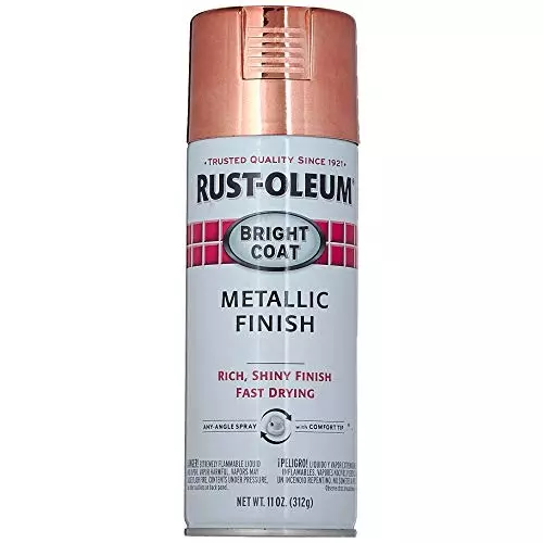 Rust-Oleum Bright Coat Metallic Finish Spray Paint 312 g Rose, 331255