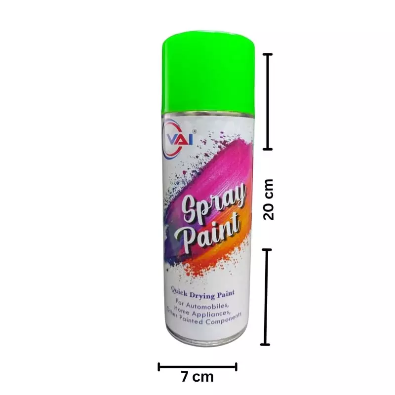 VAI DIY Spray Paint 400 ml Green for Metal, Wood, Plastic & Wall (Pack of 2)