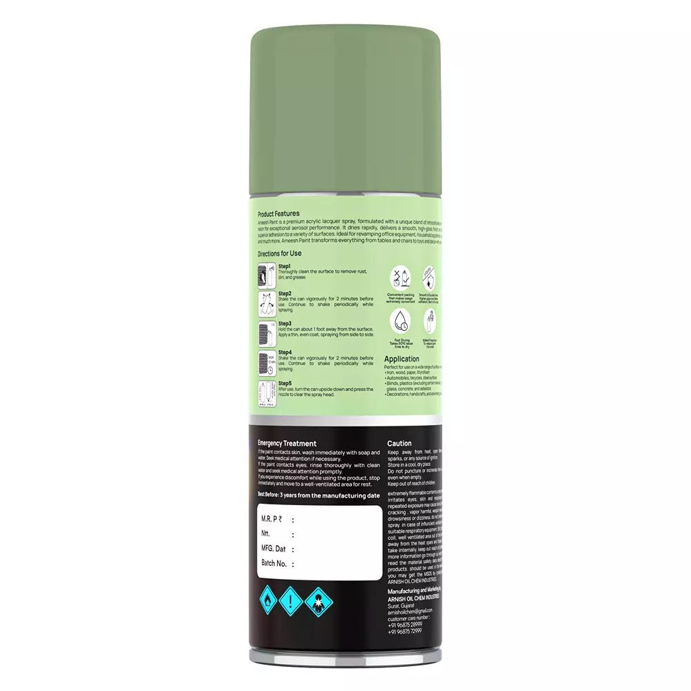 arneesh-acrylic-spray-paint-400-ml-gloss-finish-quick-dry-multi-surface-clear-coat-pista-green