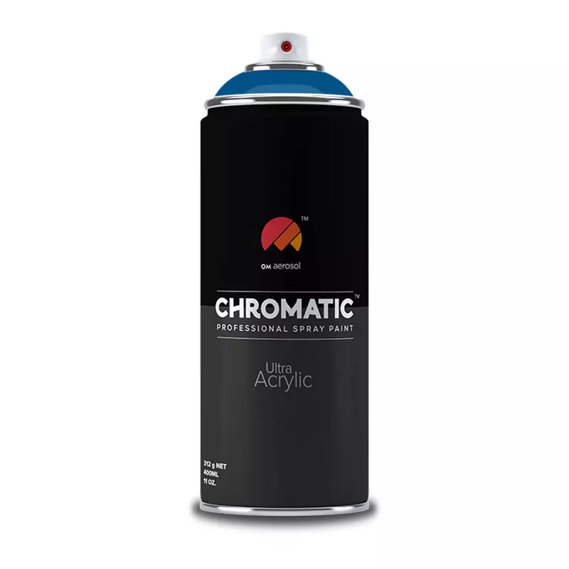 Om Aerosol Chromatic Ultra Acrylic Aerosol Professional Spray Paint 400 ml Signal Blue Color, CH-5005