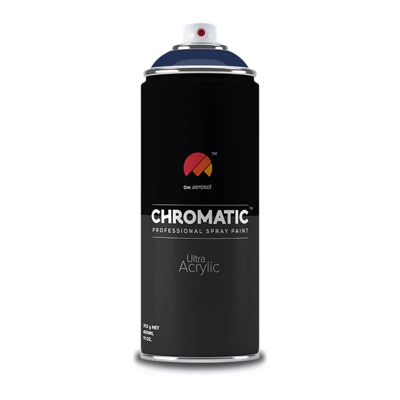 Om Aerosol Chromatic Ultra Acrylic Aerosol Professional Spray Paint 400 ml Cobalt Blue Color, CH-5013