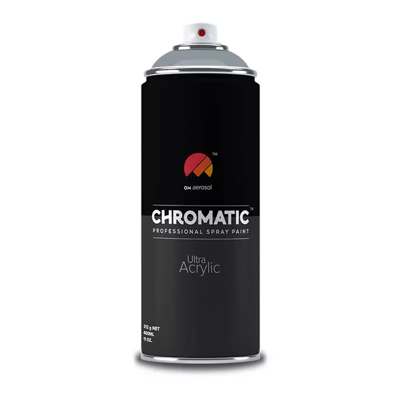 Om Aerosol Chromatic Ultra Acrylic Aerosol Professional Spray Paint 400 ml Squirrel Grey Color, CH-7001