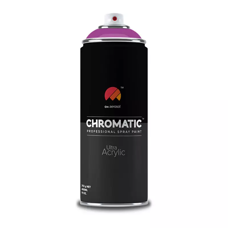 Om Aerosol Chromatic Ultra Acrylic Aerosol Professional Spray Paint 400 ml Light Purple Color, CH-301