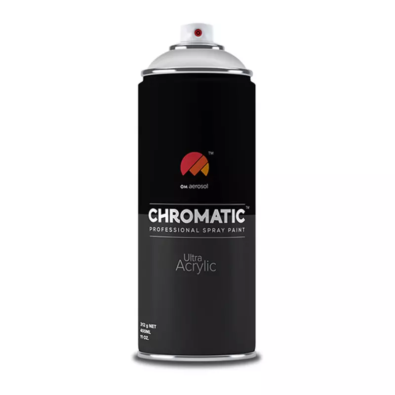 Om Aerosol Chromatic Ultra Acrylic Aerosol Professional Spray Paint 400 ml Chrome Color, CH-611