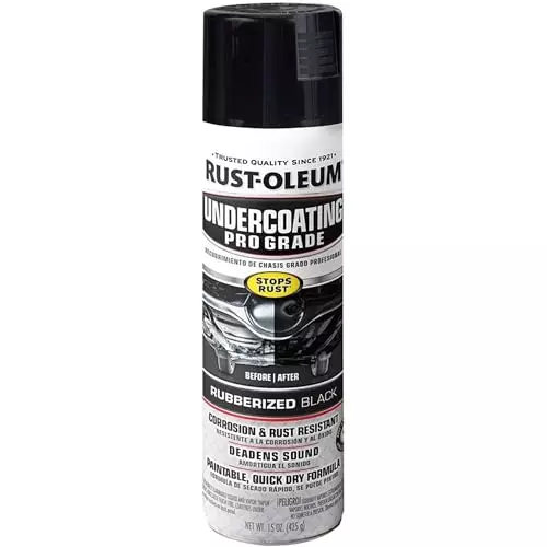Rust-Oleum Professional Undercoating Spray Paint 425 g Rubberized Black, 248656
