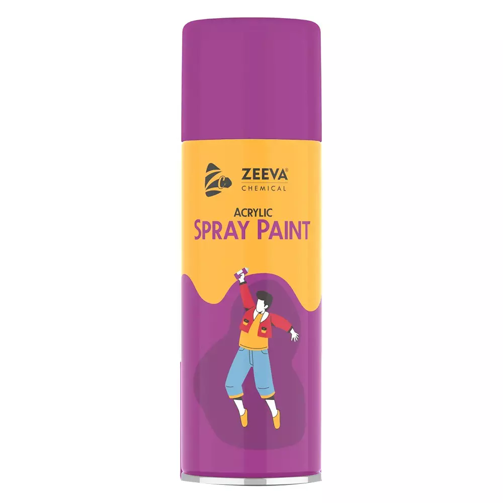 Zeeva Acrylic Spray Paint 400 ml Gloss Finish Fast Dry Light Purple, ZC 301