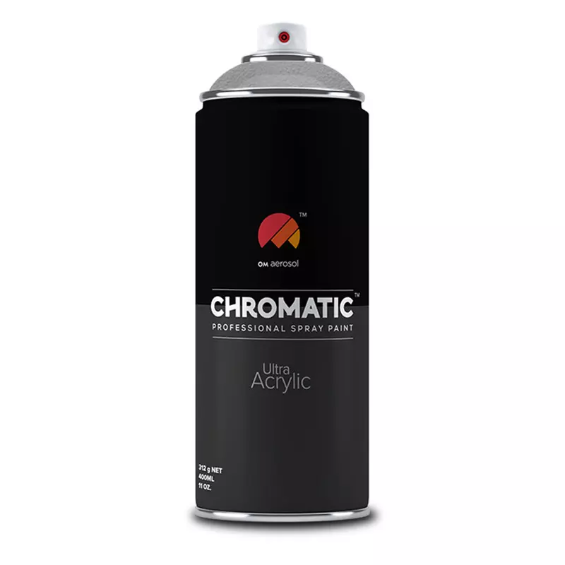 Om Aerosol Chromatic Ultra Acrylic Aerosol Professional Spray Paint 400 ml Zinc Color, CH-623