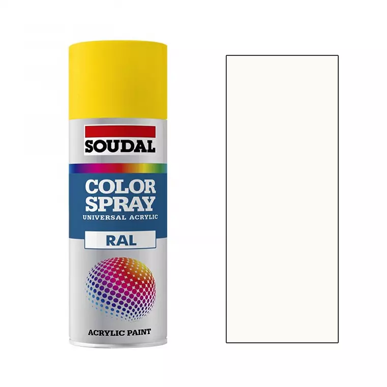 Soudal Color Spray 400 ml +15 to +45°C Temperature 200 White