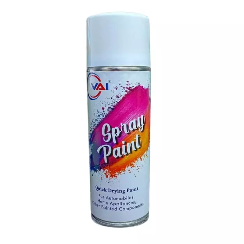 VAI DIY Spray Paint 400 ml White for Metal, Wood, Plastic & Wall