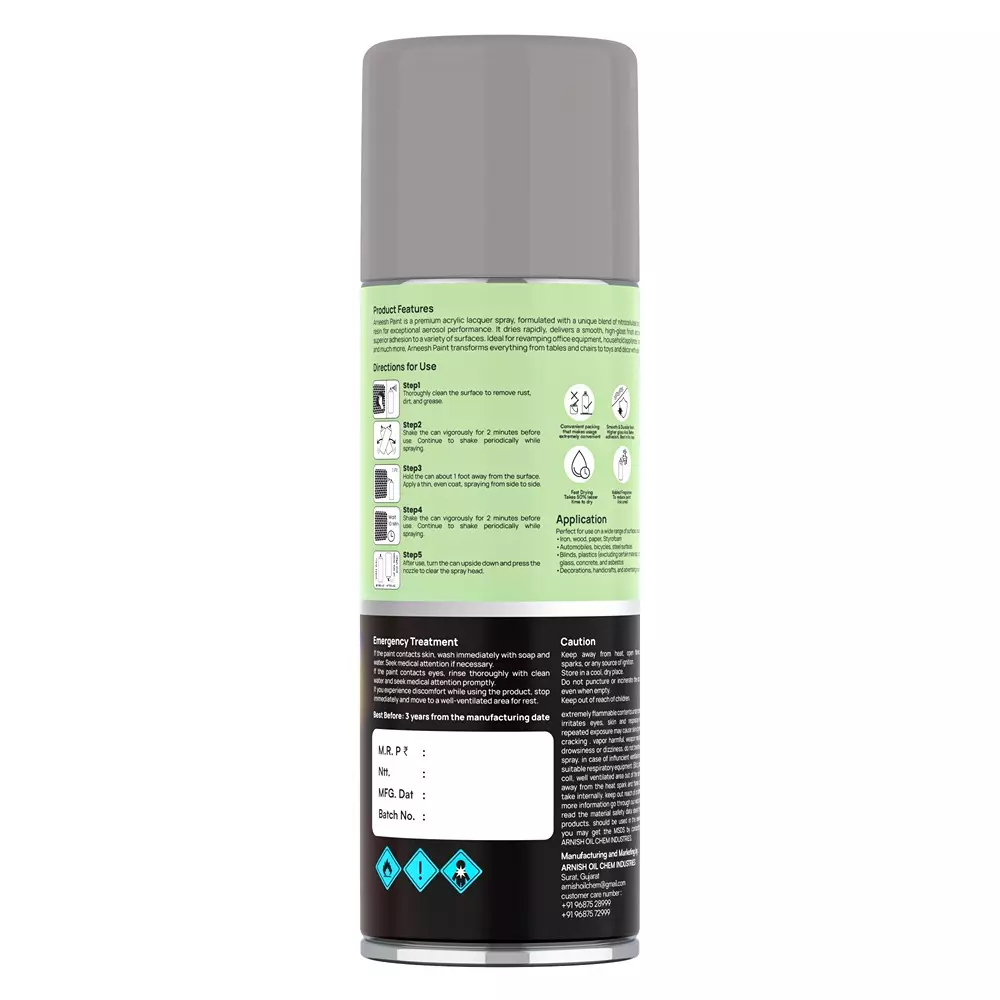 arneesh-acrylic-spray-paint-400-ml-gloss-finish-quick-dry-multi-surface-clear-coat-platinum-grey