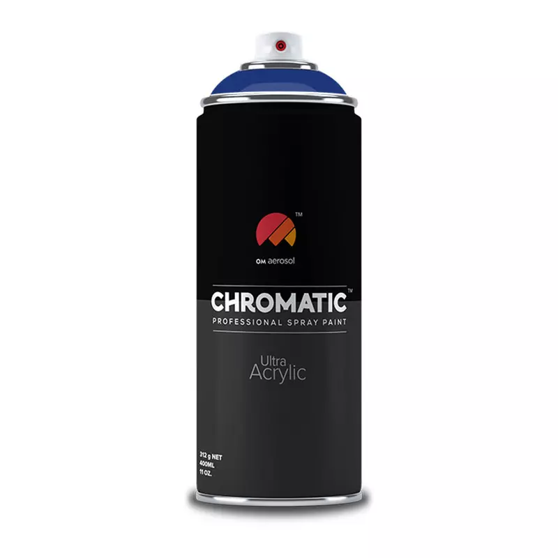 Om Aerosol Chromatic Ultra Acrylic Aerosol Professional Spray Paint 400 ml Ultramarine Blue Color, CH-5002