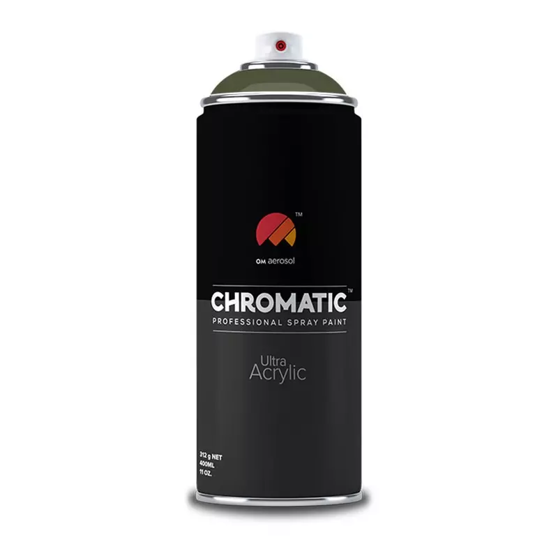 Om Aerosol Chromatic Ultra Acrylic Aerosol Professional Spray Paint 400 ml (Green Shades)